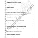 Comprehension Questions For "the Cask Of Amontillado"  Esl Throughout The Cask Of Amontillado Worksheet