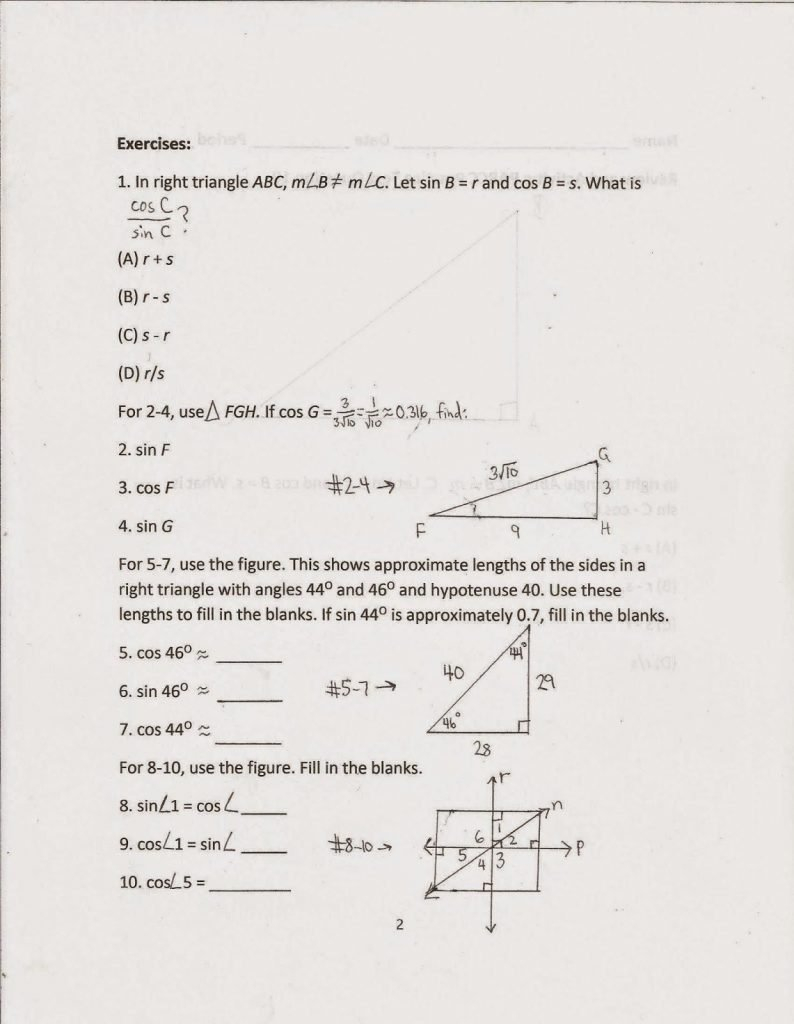 Congruent Triangles Worksheet Milliken Publishing Company Answers Pertaining To Angles Formed By Parallel Lines Worksheet Answers Milliken Publishing Company