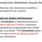 Constitution Worksheet Answer Key  Ppt Download And United States Constitution Worksheet Answers