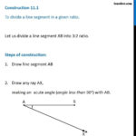 Construction 111  Divide A Line Segment In A Given Ratio  Class 10 Throughout Writing Ratios In 3 Different Ways Worksheets