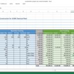 Construction Project Cost Control   Excel Template   Workpack Along With Construction Work In Progress Spreadsheet