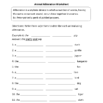 Contentsubject Worksheets  Figurative Language Worksheets Pertaining To Figurative Language Worksheet 5