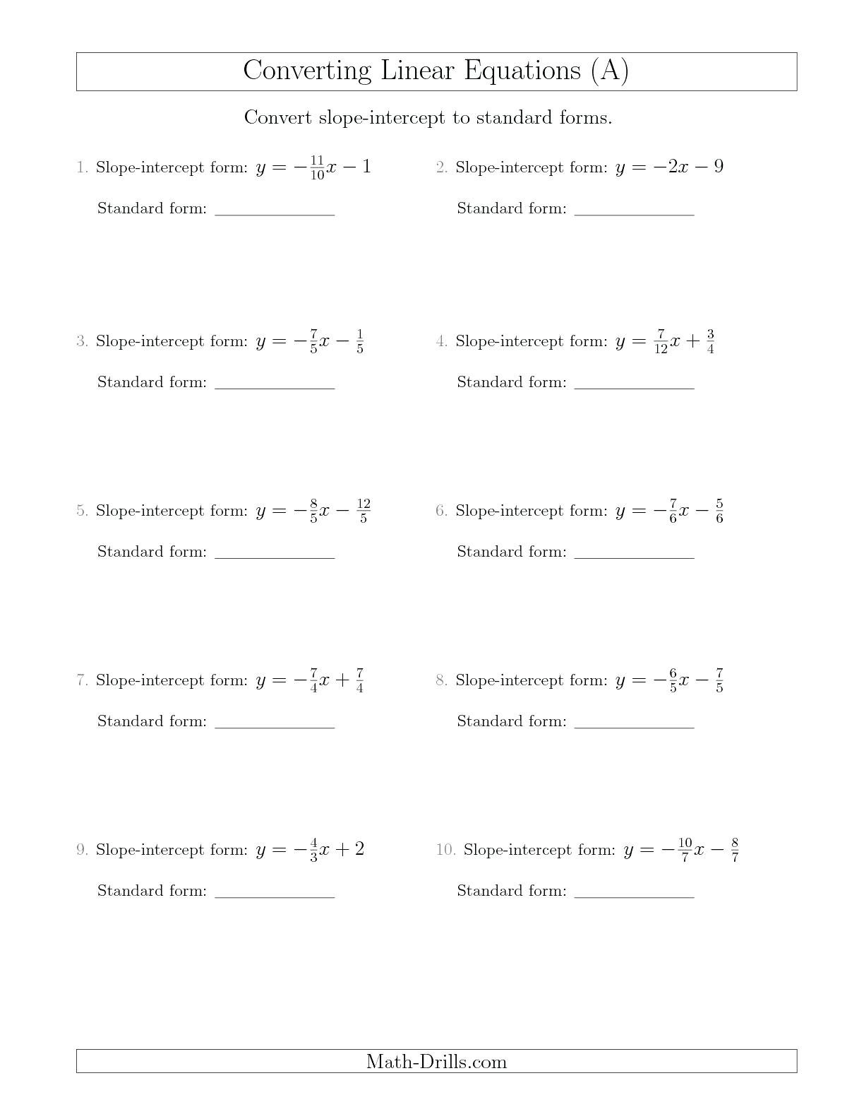 Convert From Standard To Vertex Form Math – Ewbaseballclub Throughout Converting Quadratic Equations Worksheet Standard To Vertex