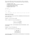 Converting Between Units Of Pressure And Throughout Pressure Conversion Worksheet