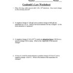 Coulomb's Law Worksheet Answers Physics Classroom Together With Work Energy And Power Worksheet Answers Physics Classroom
