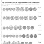 Counting Coins And Money Worksheets And Printouts Also Money Worksheets For 2Nd Grade