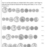 Counting Coins And Money Worksheets And Printouts As Well As Money Recognition Worksheets