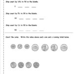 Counting Coins And Money Worksheets And Printouts Or Free Printable Money Worksheets For Kindergarten