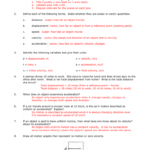 Cp Physics  Brookwood High School And Displacement Velocity And Acceleration Worksheet Answers