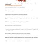 Crayfish Dissection Worksheet For Crayfish Dissection Worksheet Answers