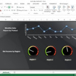 Creating Interactive Excel Dashboard   Excel Dashboard Templates ... As Well As Excel Kpi Gauge Template