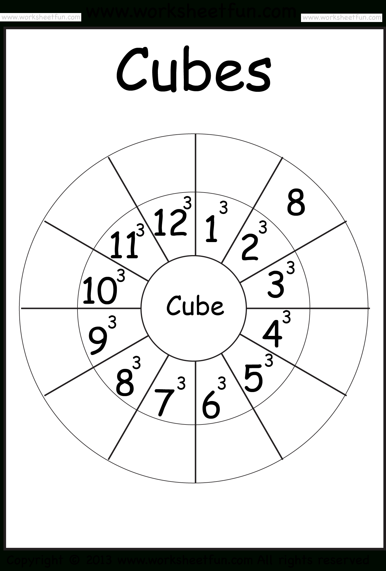 Cube – 112 – Worksheet  Free Printable Worksheets – Worksheetfun With Square Root Worksheets 8Th Grade Pdf