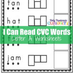 Cvc Worksheets Cut And Paste Letter A  Only Passionate Curiosity Within Cut And Paste Alphabet Worksheets