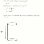 Cylinder Formula Students Are Asked To Write The Formula For The Inside Volume Of Cones Cylinders And Spheres Worksheet Answers