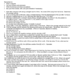 Day 7 – Speed And Velocity Worksheet 3 Inside Speed And Velocity Worksheet Answer Key