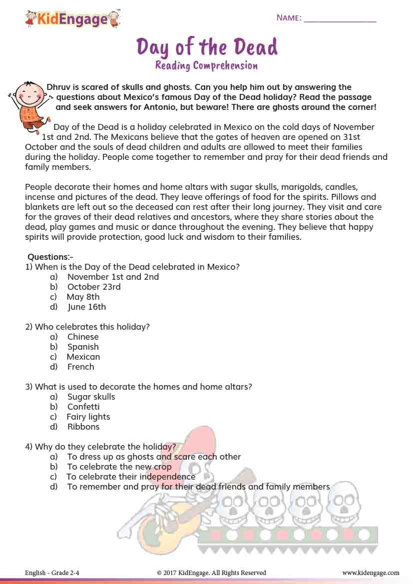 Dia De Los Muertos Worksheet Answers Excelguider