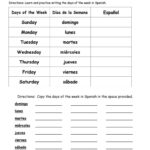 Days Of The Week In Spanish Worksheet  Free Esl Printable Within Free Spanish Worksheets
