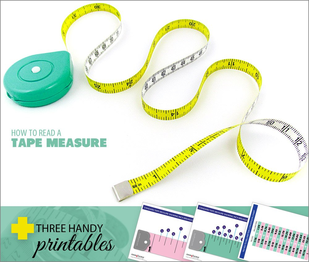Deciphering The Marks On A Measuring Tape  Sew4Home Inside Reading A Tape Measure Worksheet