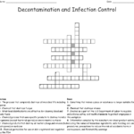 Decontamination And Infection Control Crossword  Wordmint In Principles Of Infection Control Worksheet Answers