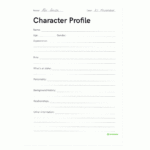 Detailed Character Profile Worksheet Teaching Resource  Teach Starter For Character Education Worksheets Pdf