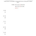 Determining Greatest Common Factors Of Sets Of Two Numbers From 4 To For Factors Worksheet Pdf