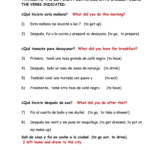 Dialy Routines Translate From Spanish To English Worksheet  Free And Free Spanish Worksheets