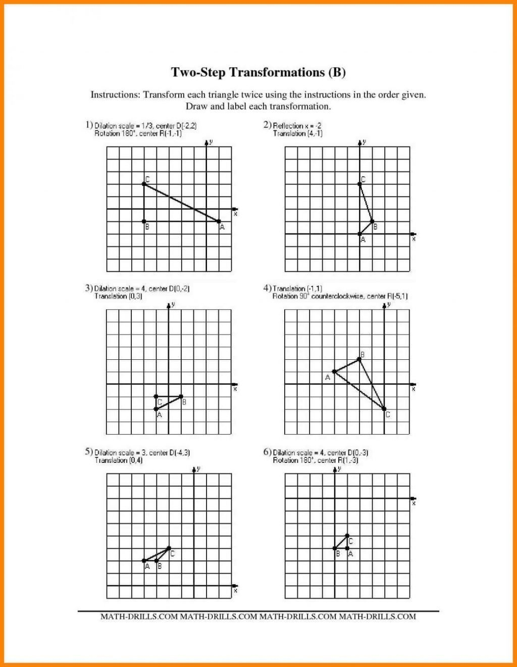 Dilation And Scale Factor Worksheet Answers  Yooob For Dilation And Scale Factor Worksheet Answers
