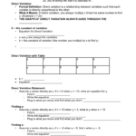 Direct And Inverse Variation Intended For Direct And Inverse Variation Worksheet Answers