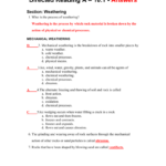 Directed Reading Worksheets Physical Science Answers Math In Physical Science Worksheets