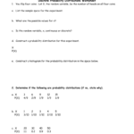 Discrete Probability Distributions Worksheet With Probability Theory Worksheet 1