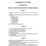 Discussion Questions For The Outsiders Movie  Lesson Plans Based On Throughout The Outsiders Movie Worksheet
