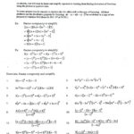 Distributive Property Simplify Math Simplify The Expressions Use With Regard To Distributive Property Worksheet Answers
