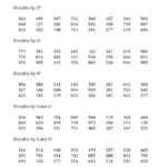 Divisibility Rules For 3 6 And 9 3 Digit Numbers A Pertaining To Divisibility Rules Worksheet