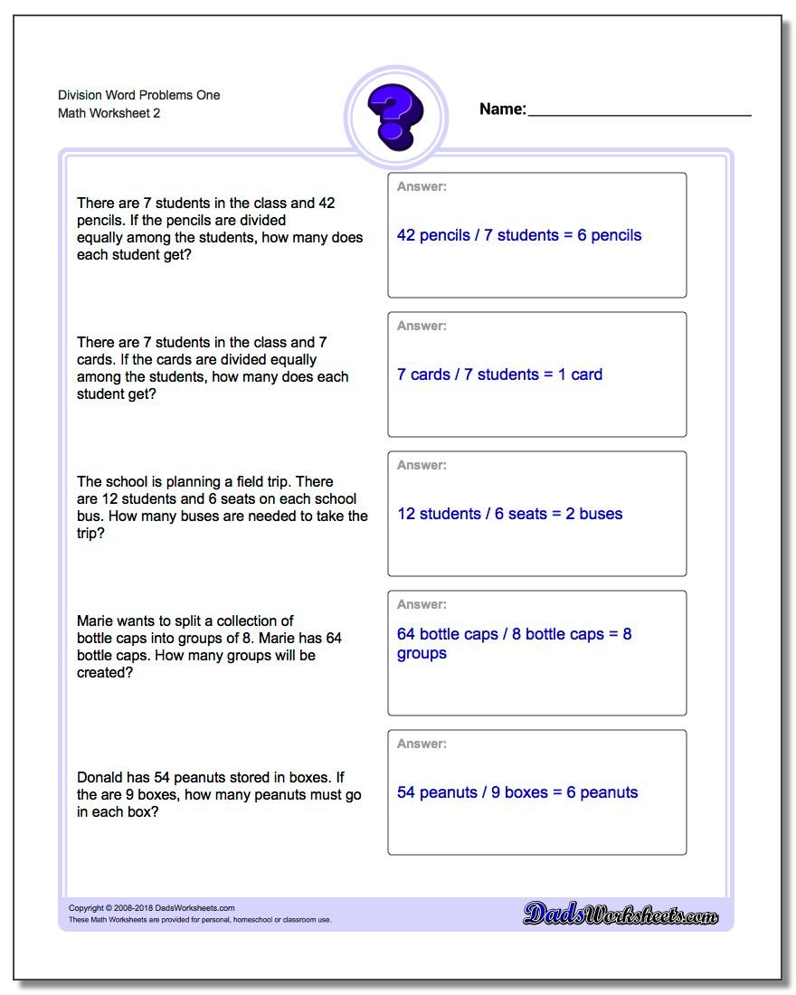 Division Word Problems Or Dividing Whole Numbers By Fractions Word Problems Worksheets