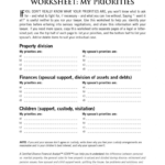 Divorce Splitting Assets Worksheet Worksheets Important Issues To Pertaining To Six Big Ideas In The Constitution Worksheet Answers Handout 1