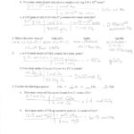 Djhs Chem Unit 8 For Stoichiometry Review Worksheet Answers