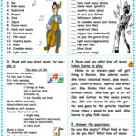 Do You Like Music Worksheet  Free Esl Printable Worksheets Made Along With Music History Worksheets