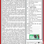 Does 'phone Separation Anxiety' Really Exist Worksheet  Free Esl With Regard To Kindergarten Separation Anxiety Worksheets
