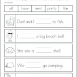 Dolch Sight Word Kindergarten Math Kindergarten Math Worksheets With Dolch Sight Words Worksheets