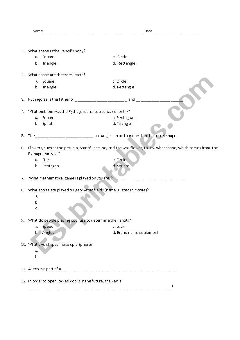 Donald Duck In Mathmagic Land  Esl Worksheetcbiegler Pertaining To Donald In Mathmagic Land Worksheet Answers