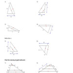 Download 7Proportional Parts In Triangles And Parallel Lines For Parallel Lines And Proportional Parts Worksheet Answers