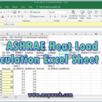 Download Ashrae Heat Load Calculation Excel Sheet Xls Within Heat Load Calculation Spreadsheet