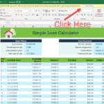 Download Microsoft Excel Simple Loan Calculator Spreadsheet: Xlsx ... Regarding Heloc Spreadsheet