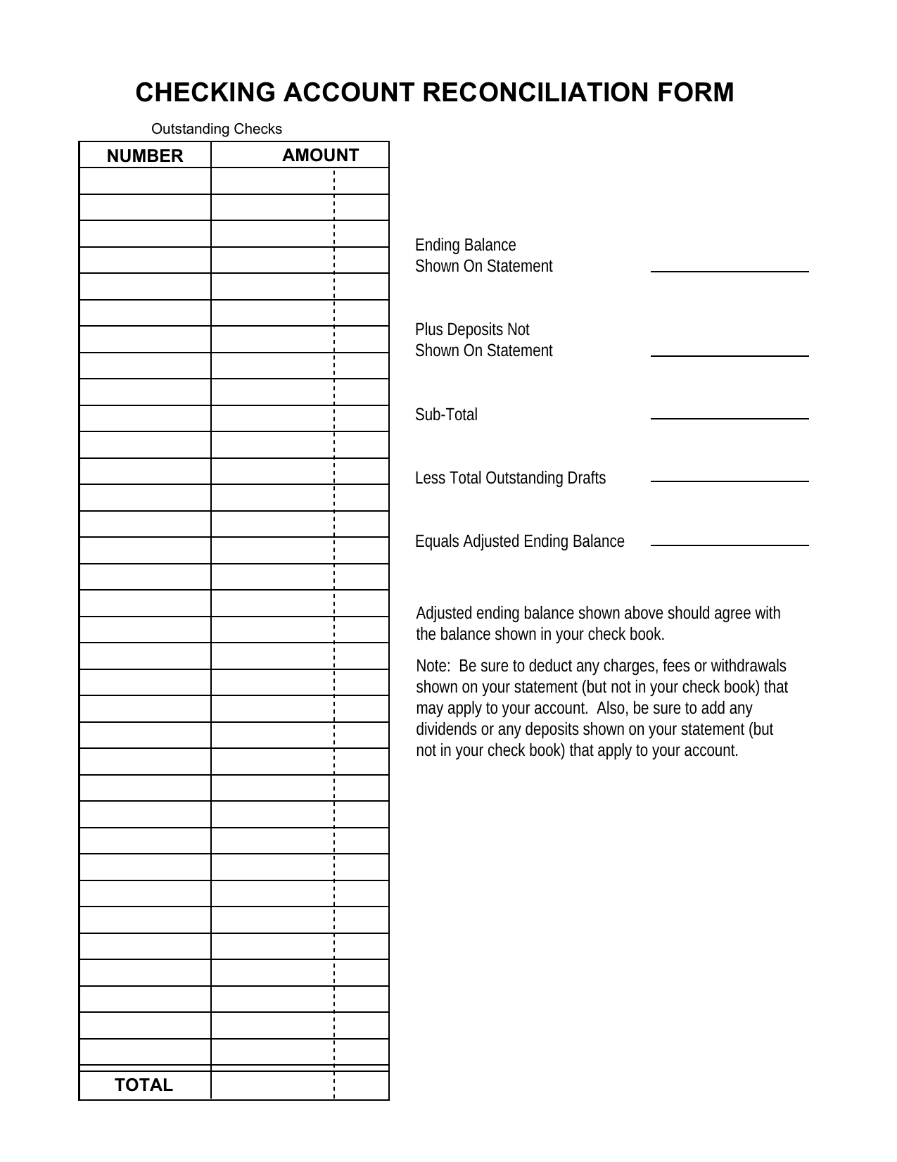 Download Reconciliation Balance Sheet Template  Excel  Pdf  Rtf For Checking Account Reconciliation Worksheet