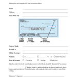 ✅Best 10 Direct Deposit Form Example Download  You Calendars Intended For Deposit Slip Worksheet