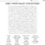 Early River Valley Civilizations Word Search  Wordmint Along With River Valley Civilizations Worksheet Answer Key