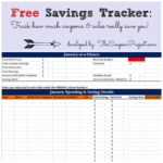 Easy Budget Spreadsheet Template Free Savings Tracker Download ... Intended For Cost Savings Spreadsheet Template