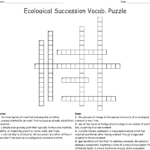 Ecological Succession Crossword  Wordmint Pertaining To Ecological Succession Worksheet Answer Key