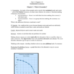 Economics – Chapter One Along With 2 1 Economics Worksheet Answers