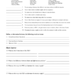 Economics Worksheet Monetary Policy And The Federal Reserve With Monetary Policy Worksheet Answers